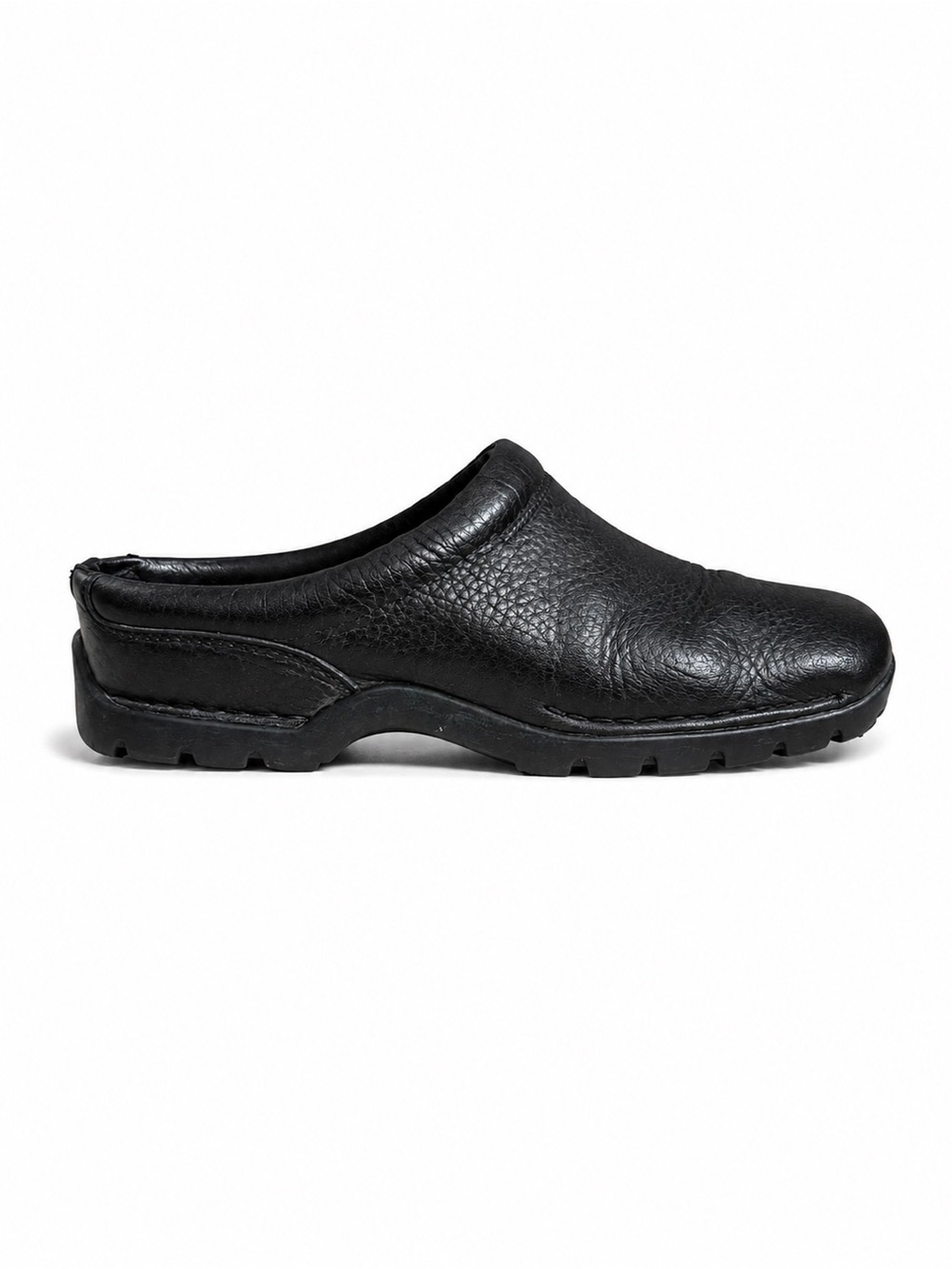 Cole Haan Country Black Leather Slip On Comfort Clogs Mule Work Shoes Size 10.5